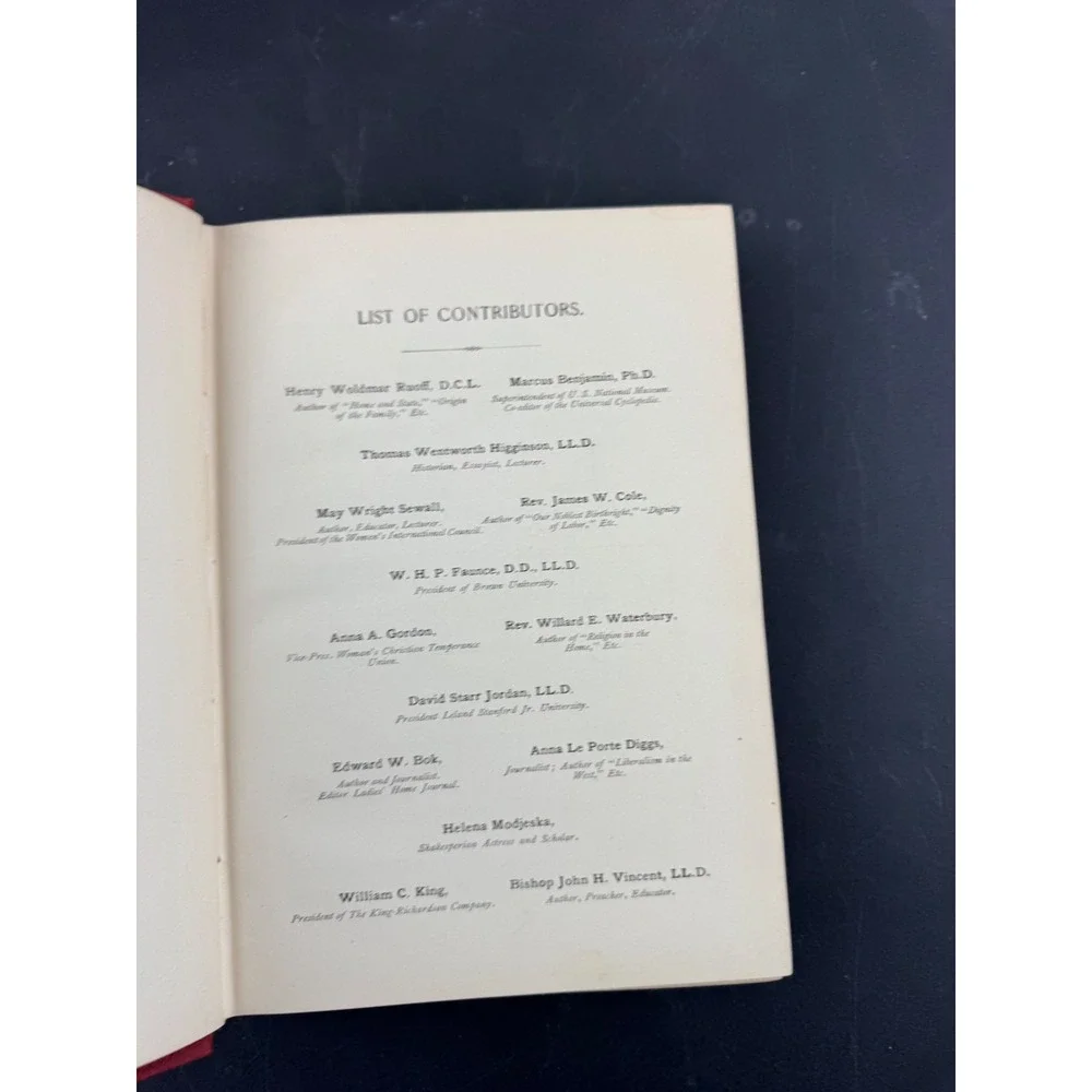 Antique 1902‎ Woman Her Position Influence and Achievement William C King Book